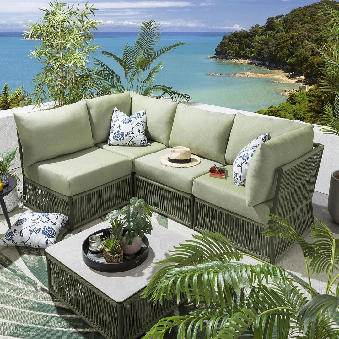 Plastic Sofa Set Green Rattan Furniture Outside Sofa Outdoor Sofa