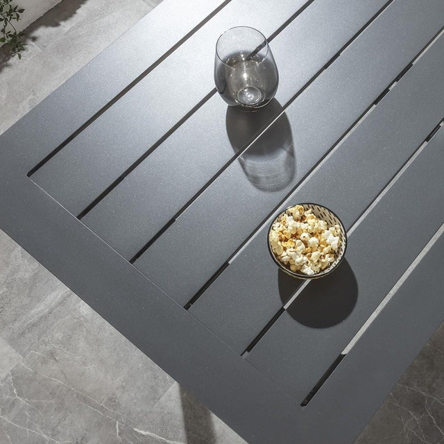 Philip Outdoor Patio Bar Set 6 Chairs and 1 Table Set Braided & Rope