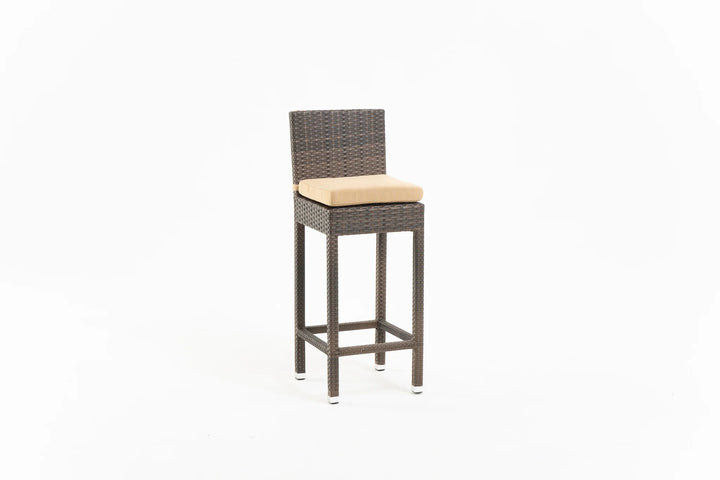 Cea Outdoor Patio Bar Sets 4 Chairs and 1 Table (Brown)