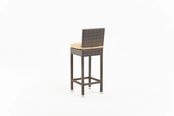 Cea Outdoor Patio Bar Sets 4 Chairs and 1 Table (Brown)