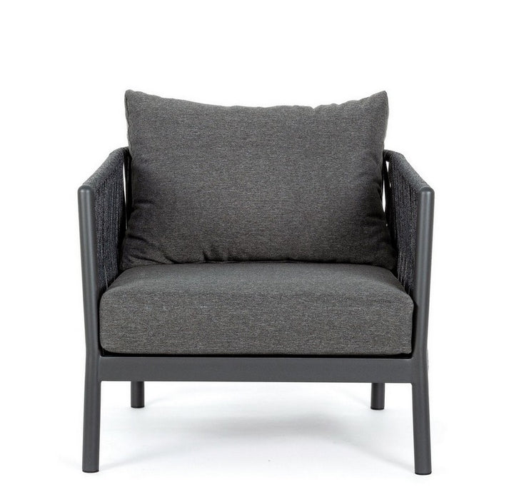 Luxo Outdoor Garden Balcony Sofa Set 3 Seater and 2 Single Seater With 1 Center Table Set, Braid & Rope