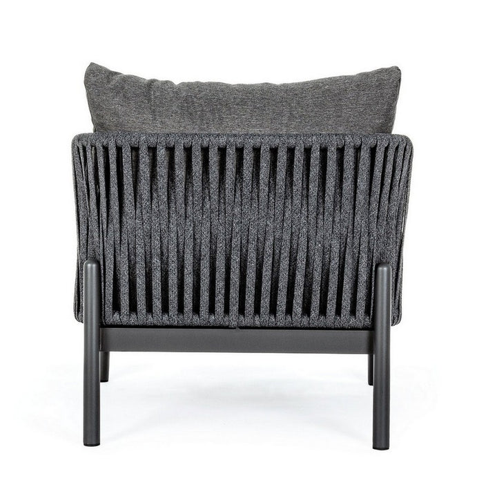 Luxo Outdoor Garden Balcony Sofa Set 3 Seater and 2 Single Seater With 1 Center Table Set, Braid & Rope