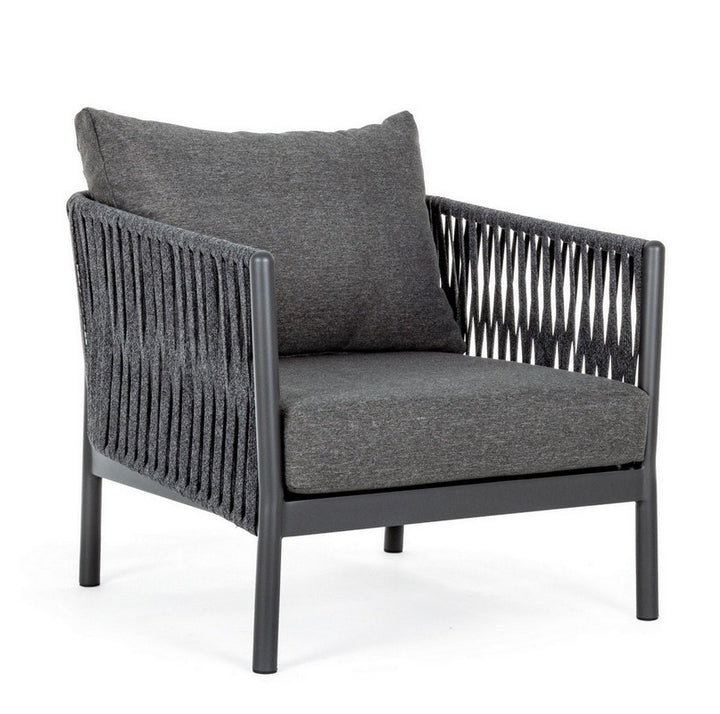 Luxo Outdoor Garden Balcony Sofa Set 3 Seater and 2 Single Seater With 1 Center Table Set, Braid & Rope