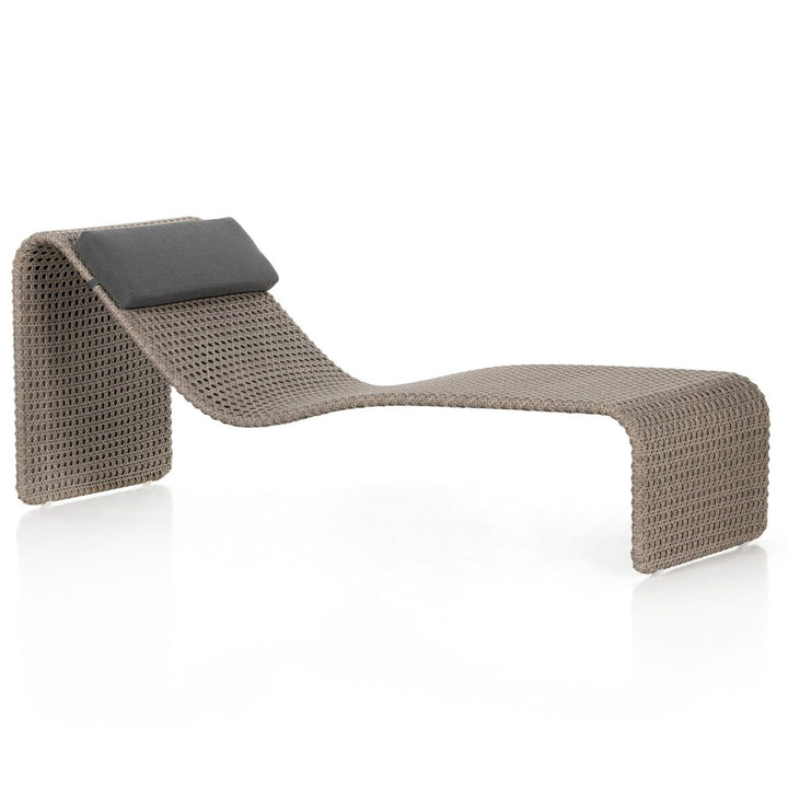 Shergi Outdoor Swimming Poolside Lounger (Brown)