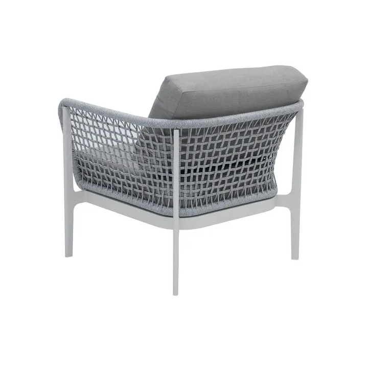 Fadad Outdoor Garden Balcony Sofa Set  3 Seater, 2 Single seater and 1 Center Table Set, Braid & Rope(Grey)