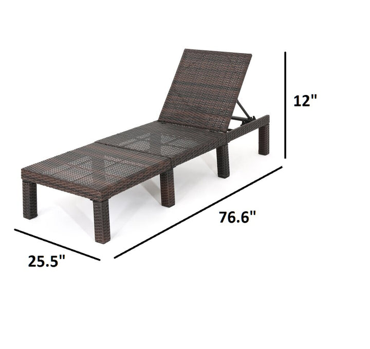 Dreamline Outdoor Furniture Poolside Lounger With Cushion Swimming Pool Lounger 