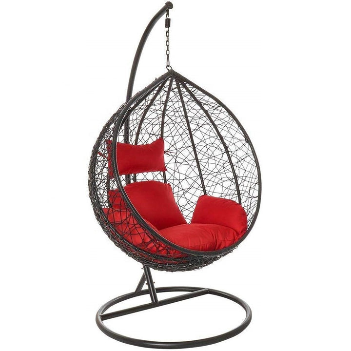 Dreamline Outdoor Furniture Single Seater Hanging Swing With Stand For Balcony , Garden Swing
