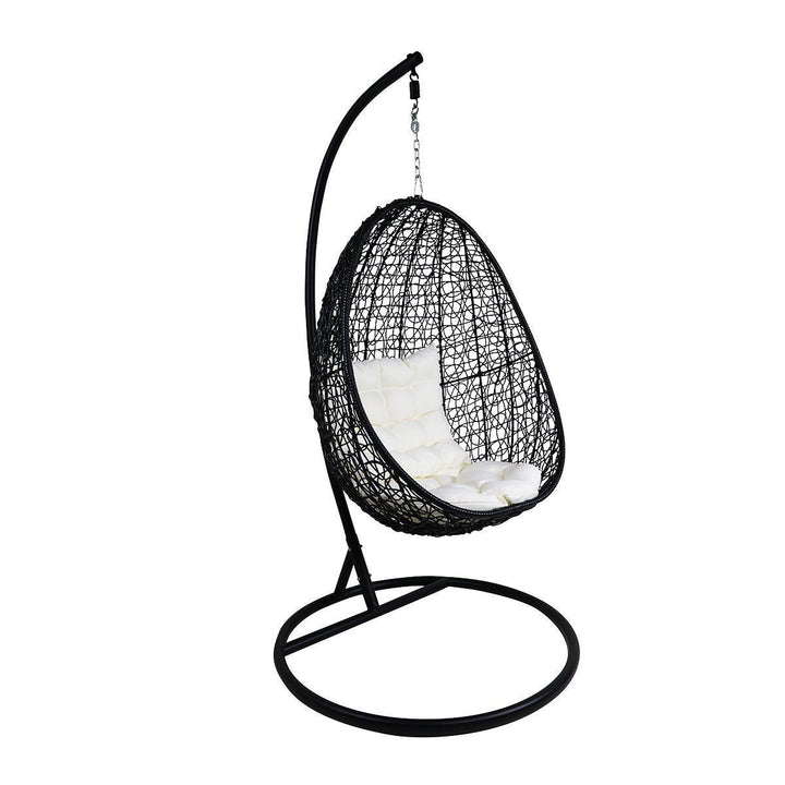 Dreamline Outdoor Furniture Single Seater Hanging Swing With Stand For Balcony , Garden Swing