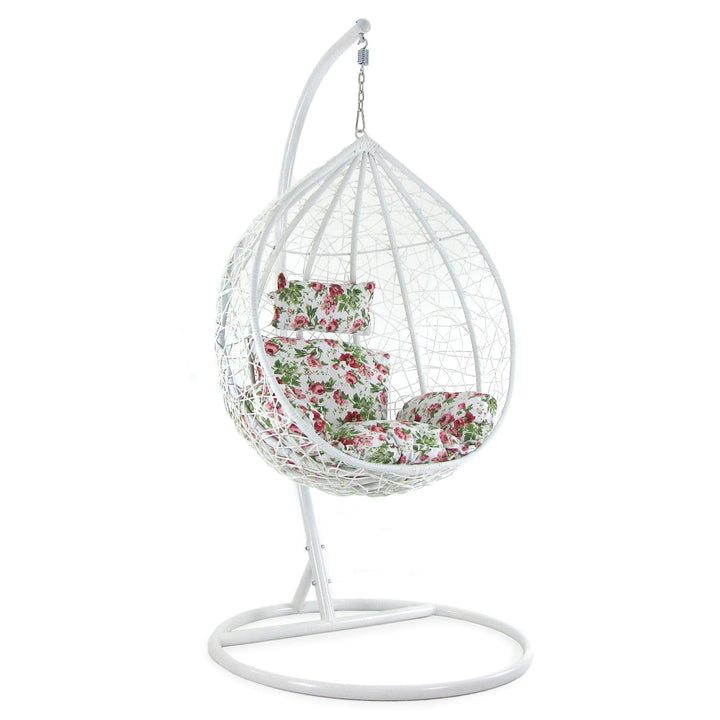 Dreamline Outdoor Furniture Single Seater Hanging Swing With Stand For Balcony , Garden Swing