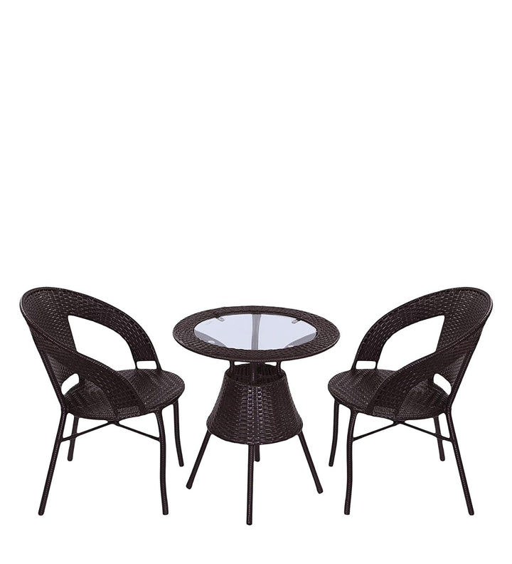 Dreamline Outdoor Garden Patio Seating Set 1+2 2 Chairs and Table Set Balcony Furniture COFFEE TABLE SETS