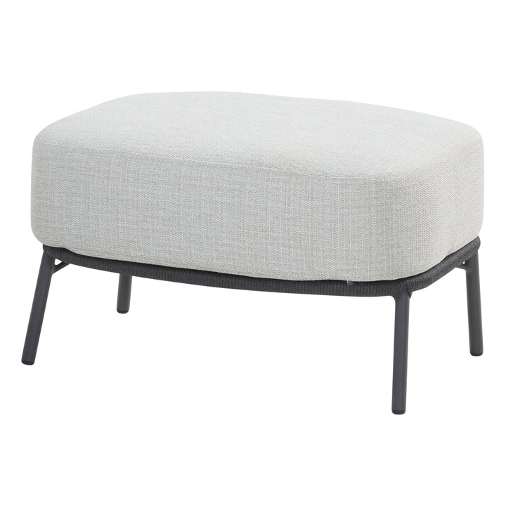 Locator Outdoor Sofa Set 2 Seater, 2 Single seater with ottoman and 1 Center Table Set (Dark Grey) Braided & Rope