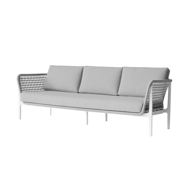 Fadad Outdoor Garden Balcony Sofa Set  3 Seater, 2 Single seater and 1 Center Table Set, Braid & Rope(Grey)