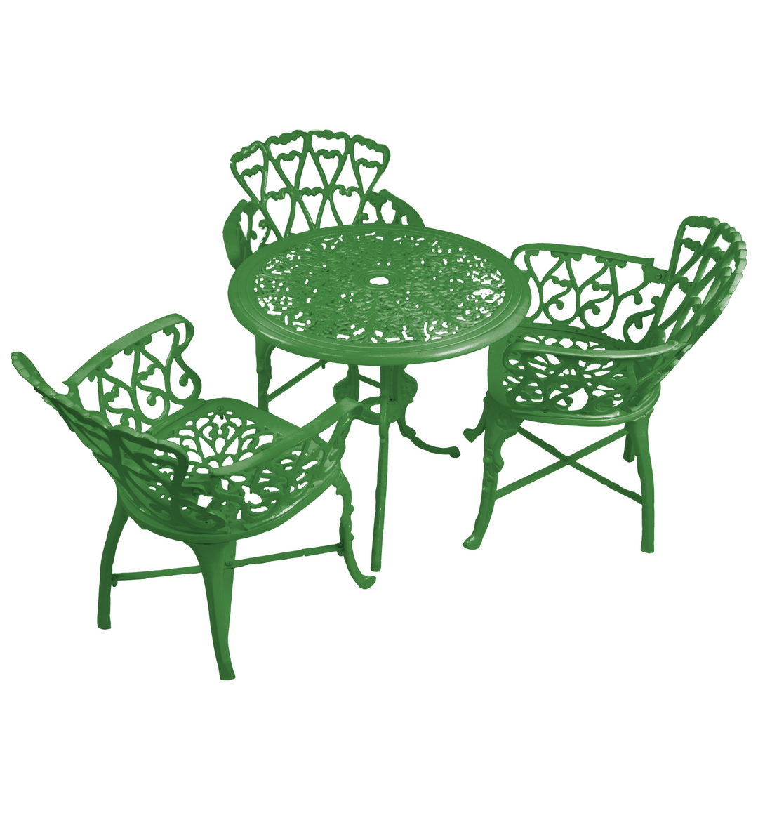 Zina Cast Aluminium Garden Patio Seating Chair and Table Set