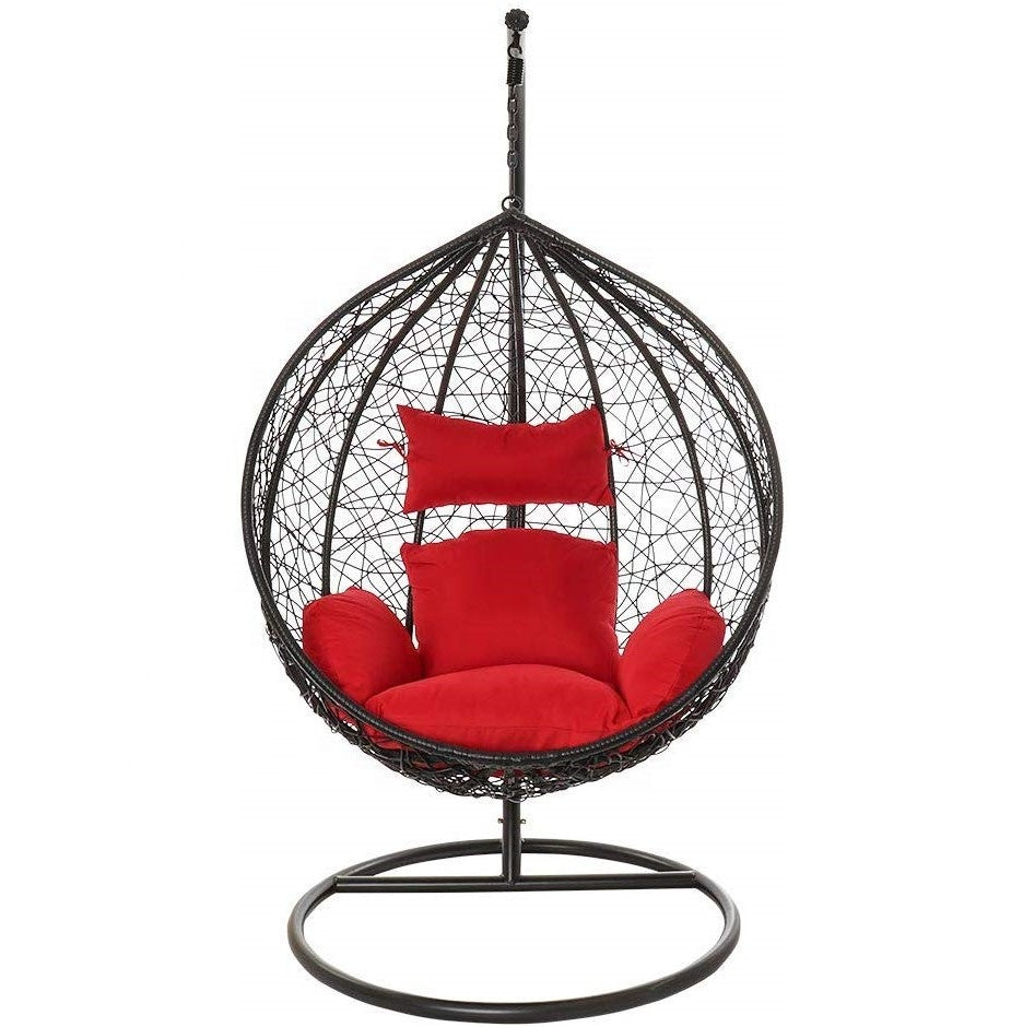 Dreamline Outdoor Furniture Single Seater Hanging Swing With Stand For Balcony , Garden Swing
