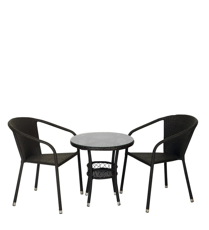 Dreamline Outdoor Furniture Garden Patio Seating Set 1+2 2 Chairs and Table Set Balcony Furniture Coffee Table Set