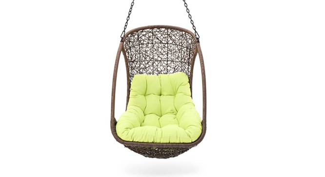 Bianchi Single Seater Hanging Swing Without Stand For Balcony , Garden Swing (Dark Brown )
