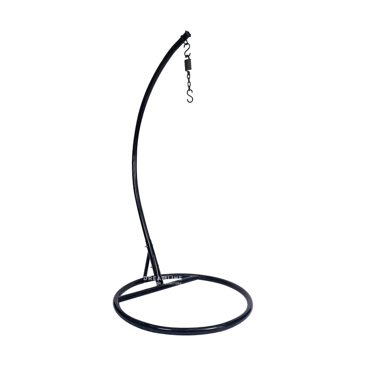 Piro Single Seater Hanging Swing With Stand For Balcony , Garden Swing (Dark Brown)