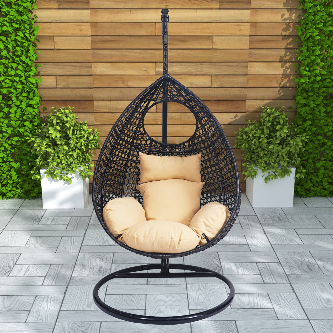 Dreamline Single Seater Hanging Swing With Stand For Balcony or