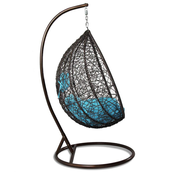 Dreamline Outdoor Furniture Single Seater Hanging Swing With Stand For Balcony , Garden Swing