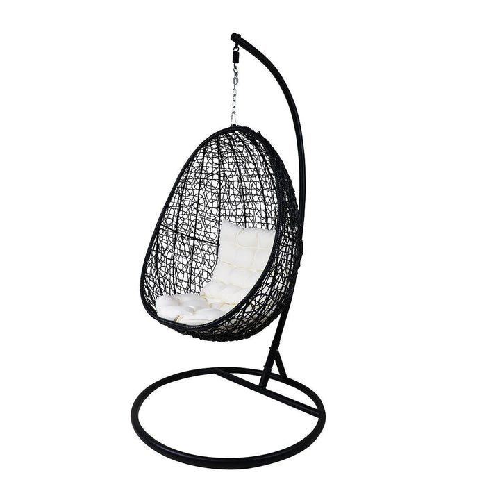 Dreamline Outdoor Furniture Single Seater Hanging Swing With Stand For Balcony , Garden Swing