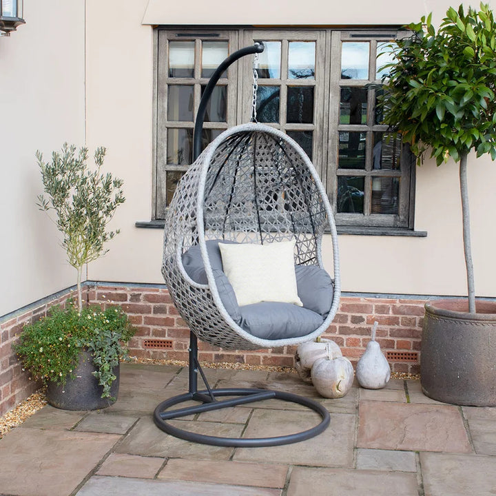 Dreamline Single Seater Hanging Swing With Stand For Balcony , Garden Swing