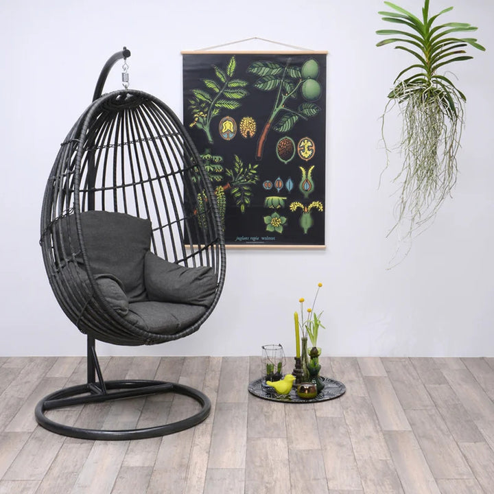 Dreamline Single Seater Hanging Swing With Stand For Balcony , Garden Swing