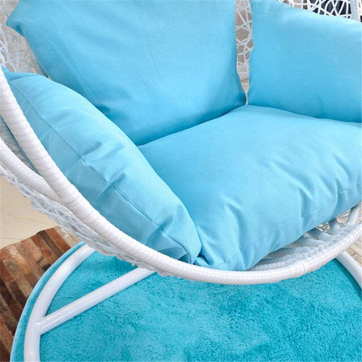Dreamline Outdoor Furniture Single Seater Hanging Swing With Stand For Balcony , Garden Swing (White)