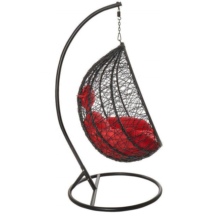 Dreamline Outdoor Furniture Single Seater Hanging Swing With Stand For Balcony , Garden Swing