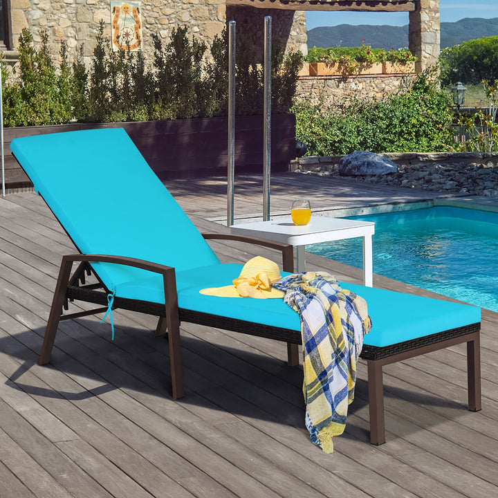 Epic Outdoor Swimming Poolside Lounger (Dark Brown)