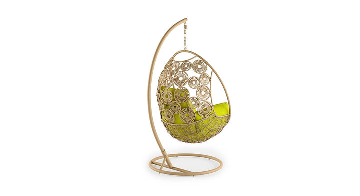 outdoor swing , Single Seater Hanging Swing With Stand For Balcony , Garden Swing