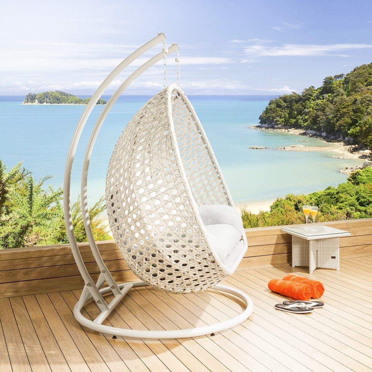 White stand for hanging chair new arrivals