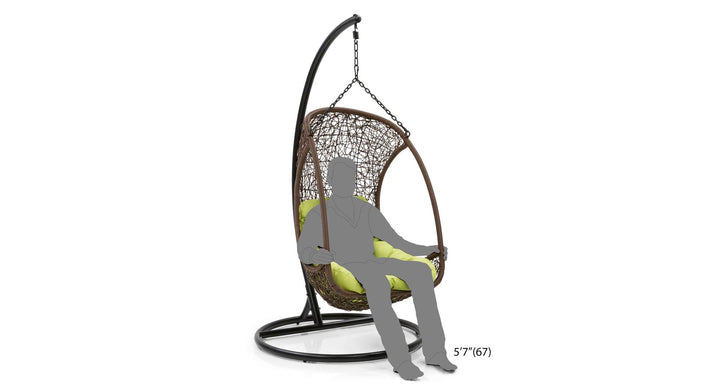 outdoor swing , Single Seater Hanging Swing With Stand For Balcony , Garden Swing 