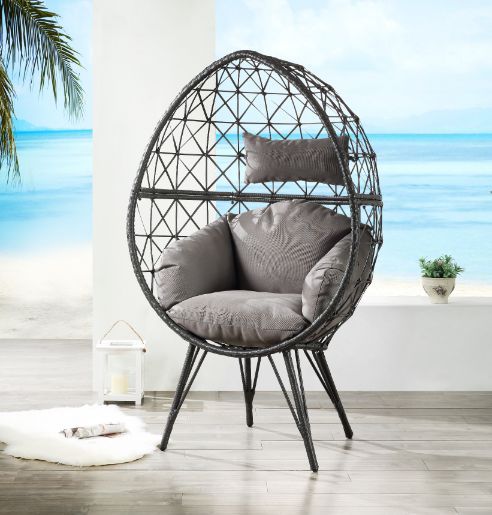Dreamline Single Seater Swing Basket For Balcony & Garden (Black)