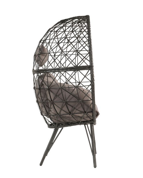Dreamline Single Seater Swing Basket For Balcony & Garden (Black)