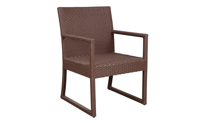 Binny Outdoor Patio Seating Set 2 Chairs and 1 Table Set (Brown)