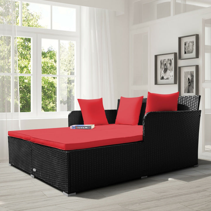 Dreamline Outdoor Furniture Poolside Sunbed With Cushion Daybed