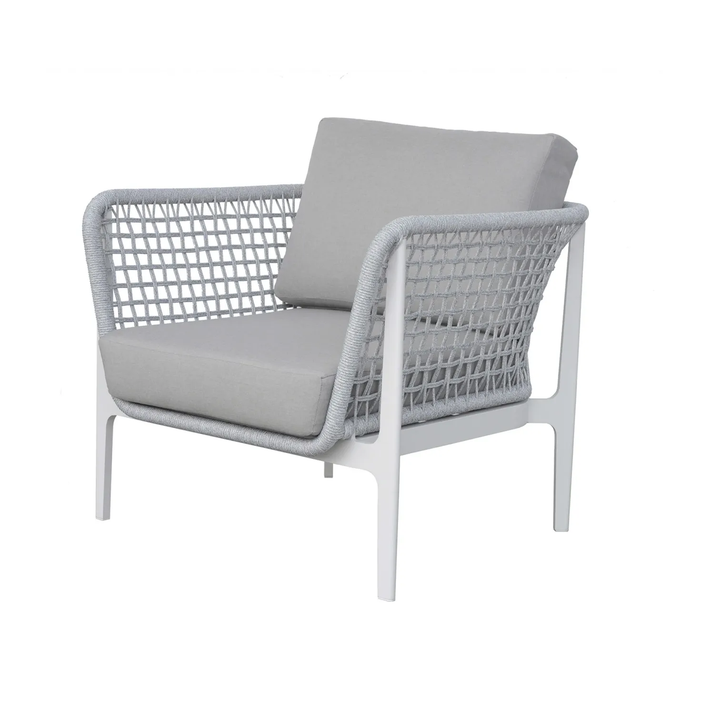 Fadad Outdoor Garden Balcony Sofa Set  3 Seater, 2 Single seater and 1 Center Table Set, Braid & Rope(Grey)