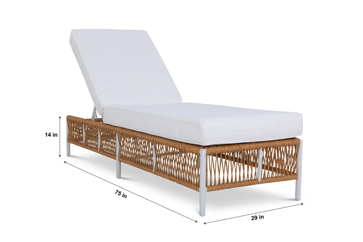 Dezire Outdoor Swimming Poolside Lounger Set of 2  (Honey)