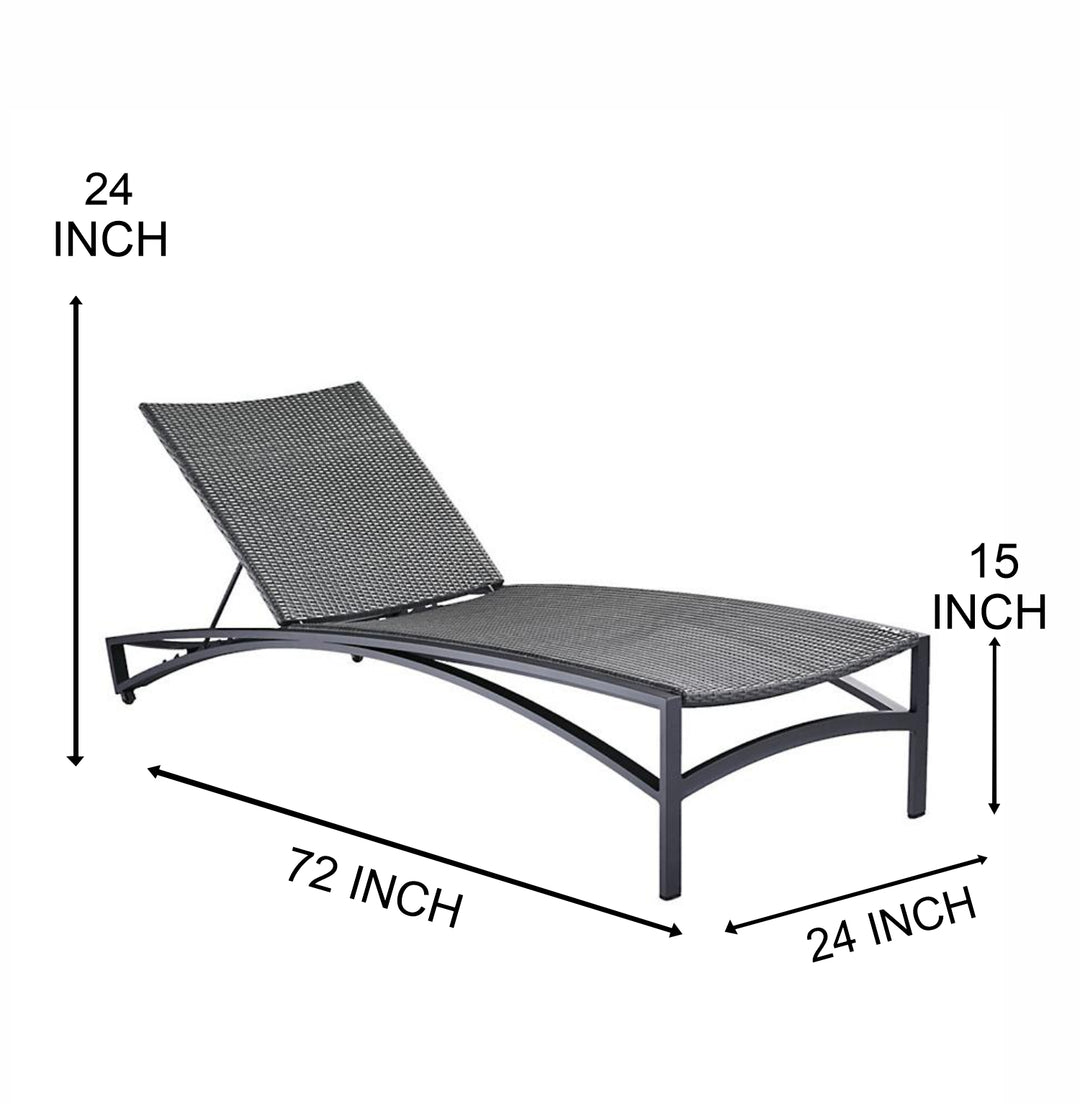 Jax Outdoor Swimming Poolside Lounger (Grey)