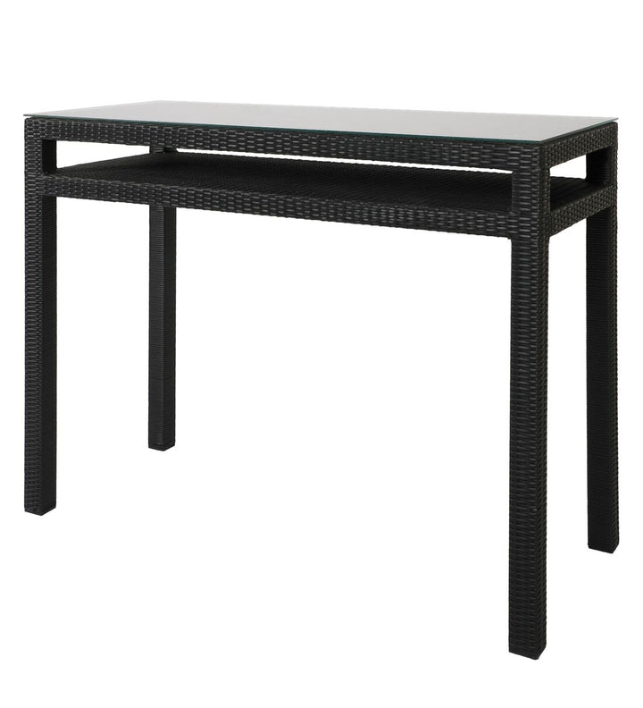 Dreamline Outdoor Bar Sets Garden Patio Bar Sets 1+2 2 Chairs and Table Set Balcony Bar Table Set (Black)
