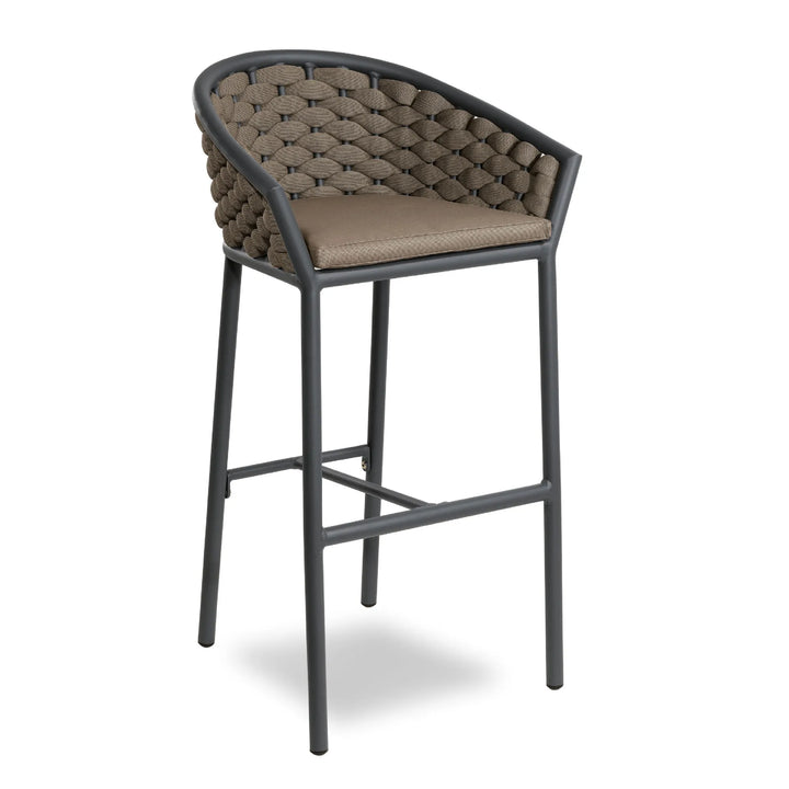 Cirillo Outdoor Patio Bar Chair 1 Chairs For Balcony Braided & Rope