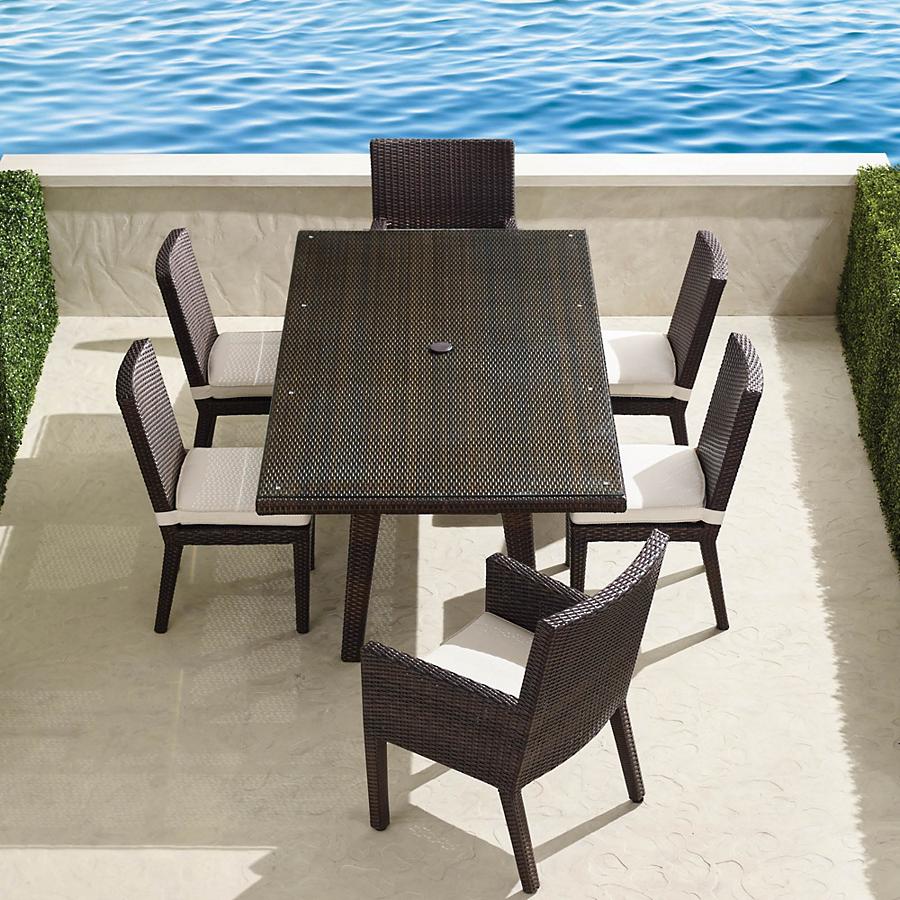 Dreamline Outdoor Garden Patio Dining Set 1+6 6 Chairs and 1 Table Set Outdoor Furniture