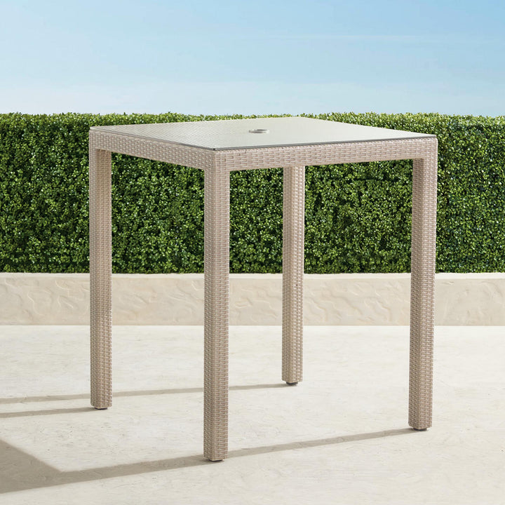 Billy Outdoor Patio Bar Sets 4 Chairs and 1 Table (Pearl White)