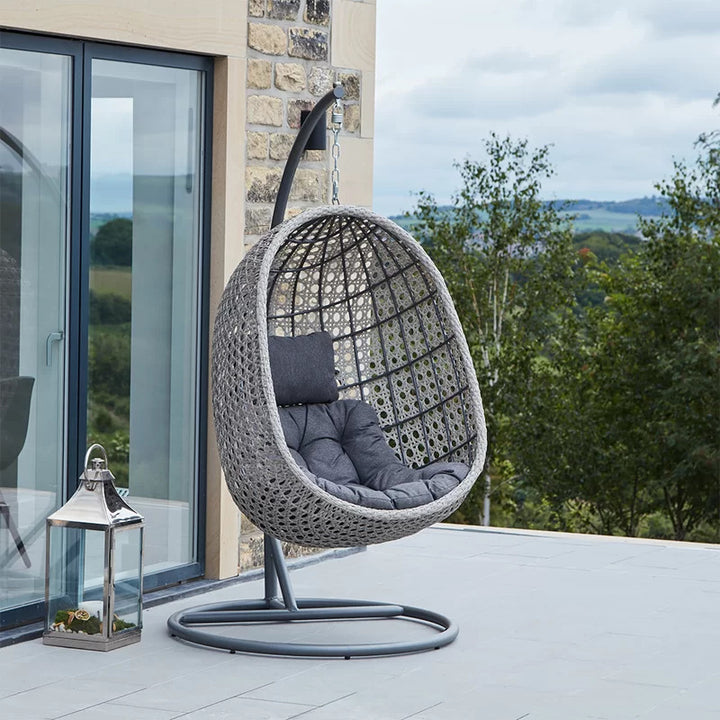 Dreamline Single Seater Hanging Swing With Stand For Balcony , Garden Swing