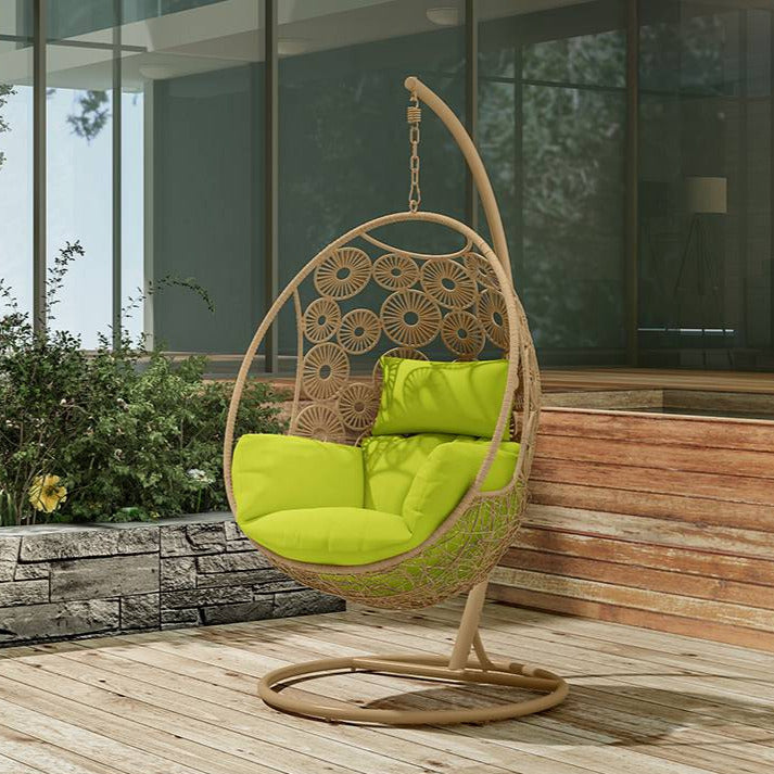 outdoor swing , Single Seater Hanging Swing With Stand For Balcony , Garden Swing