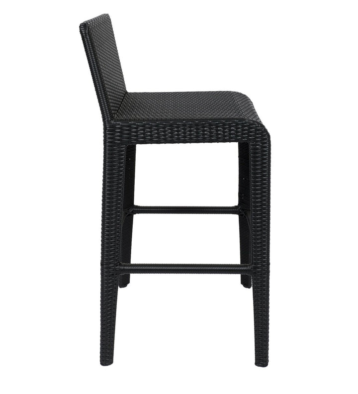 Dreamline Outdoor Bar Sets Garden Patio Bar Sets 1+2 2 Chairs and Table Set Balcony Bar Table Set (Black)