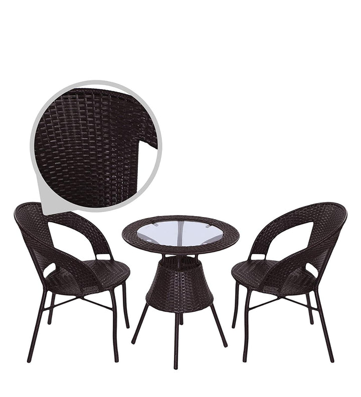 Dreamline Outdoor Garden Patio Seating Set 1+2 2 Chairs and Table Set Balcony Furniture COFFEE TABLE SETS