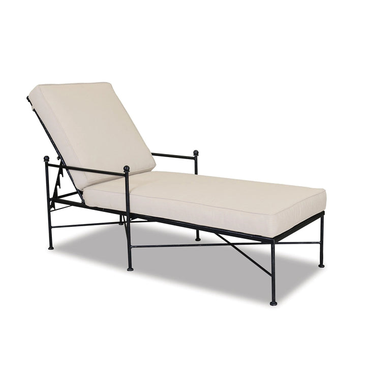 Dreamline Outdoor Furniture Poolside Lounger With Cushion (Brown) Swimming Pool Lounger