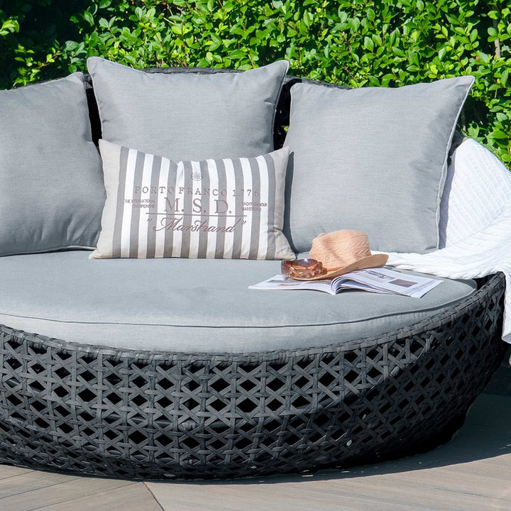 Dreamline Outdoor Furniture Poolside Sunbed With Cushion Daybed (Grey)