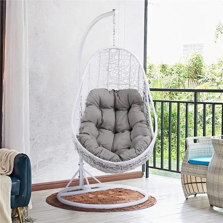 Dreamline Single Seater Hanging Swing With Stand For Balcony , Garden Swing